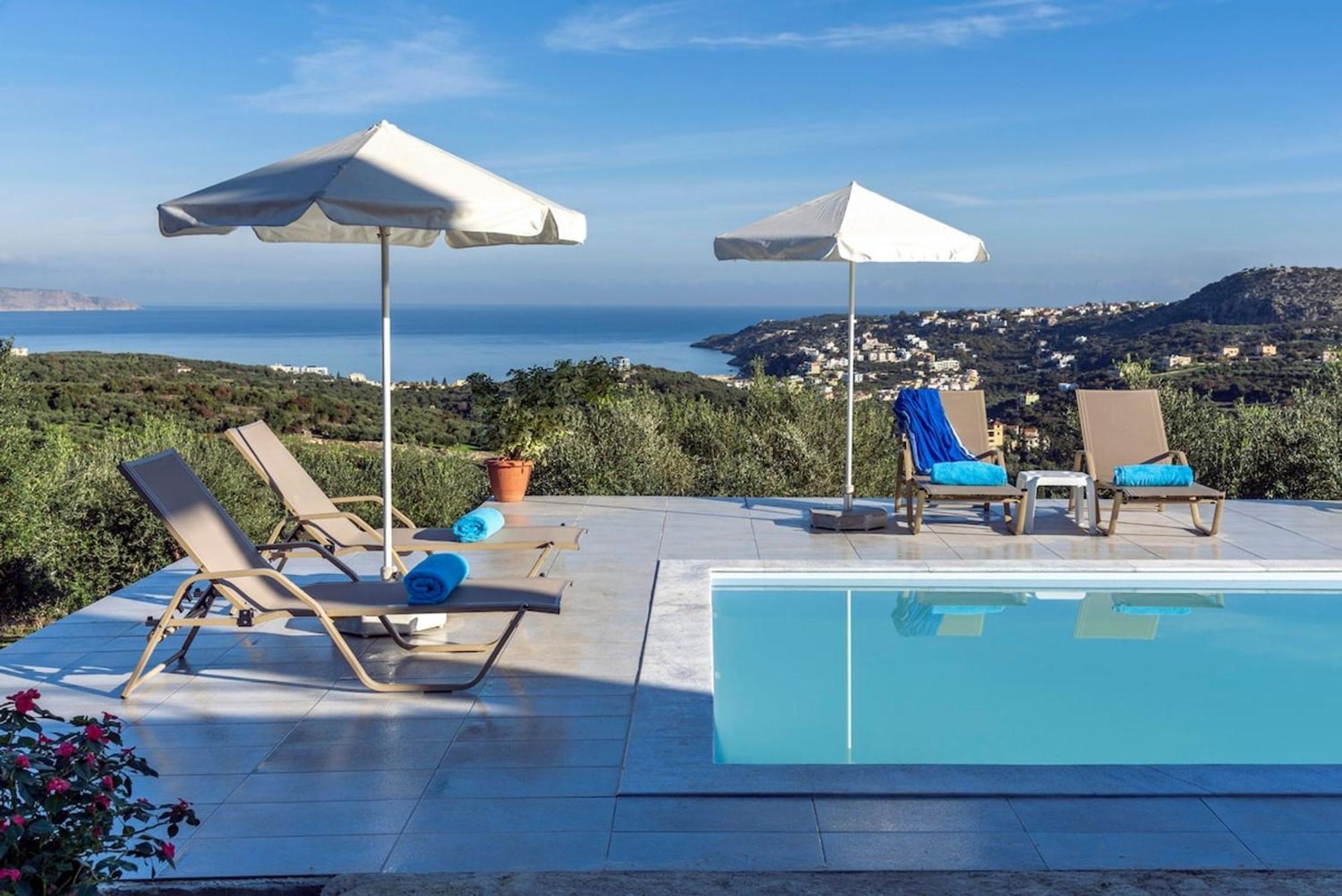 Villa Konstantinos Hilltop Vineyard Escape Almirida Exteriör bild