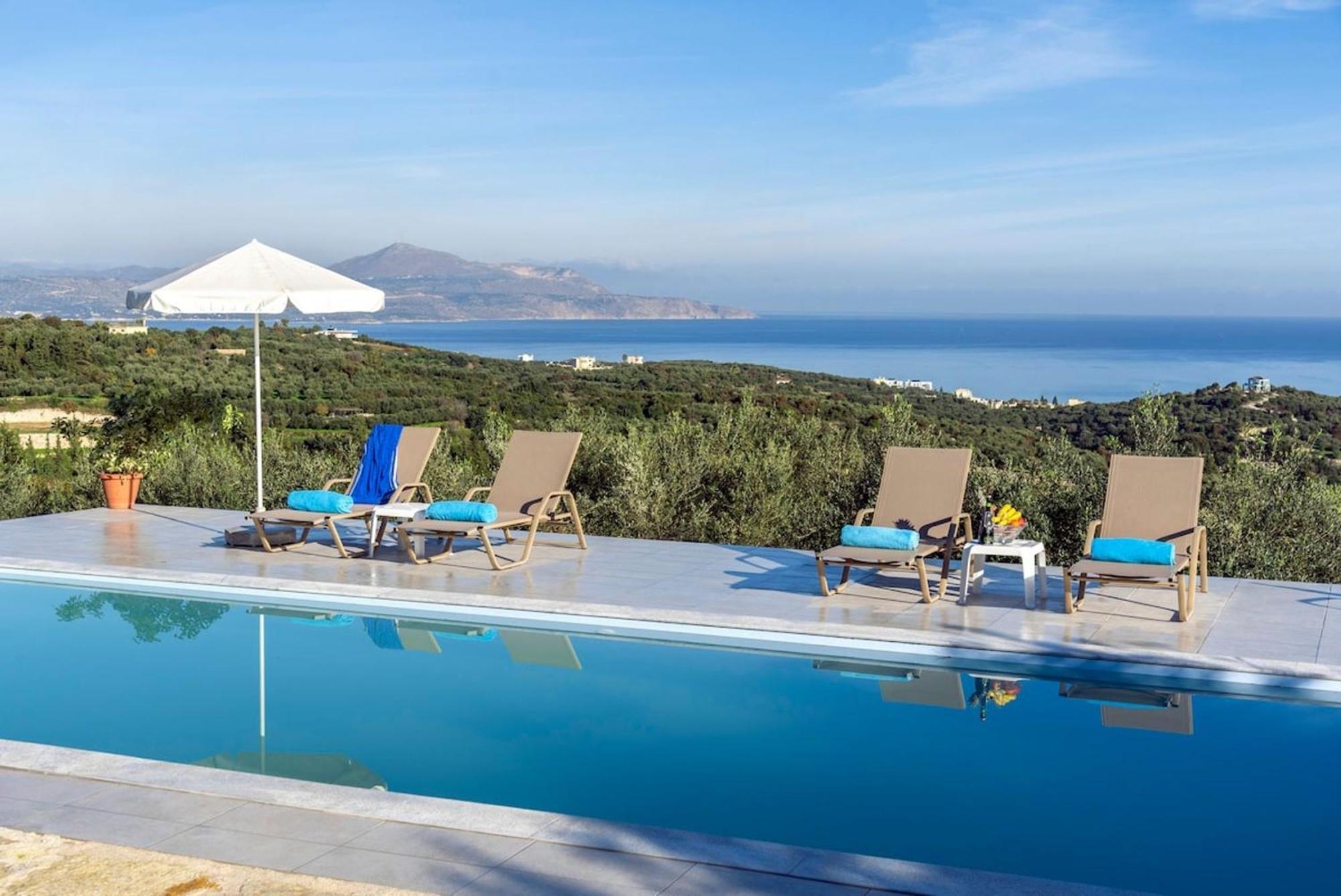 Villa Konstantinos Hilltop Vineyard Escape Almirida Exteriör bild