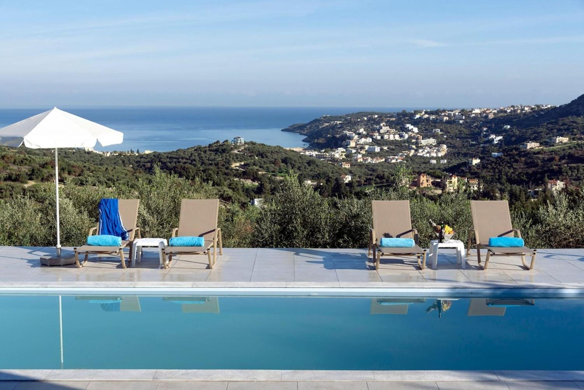 Villa Konstantinos Hilltop Vineyard Escape Almirida Exteriör bild
