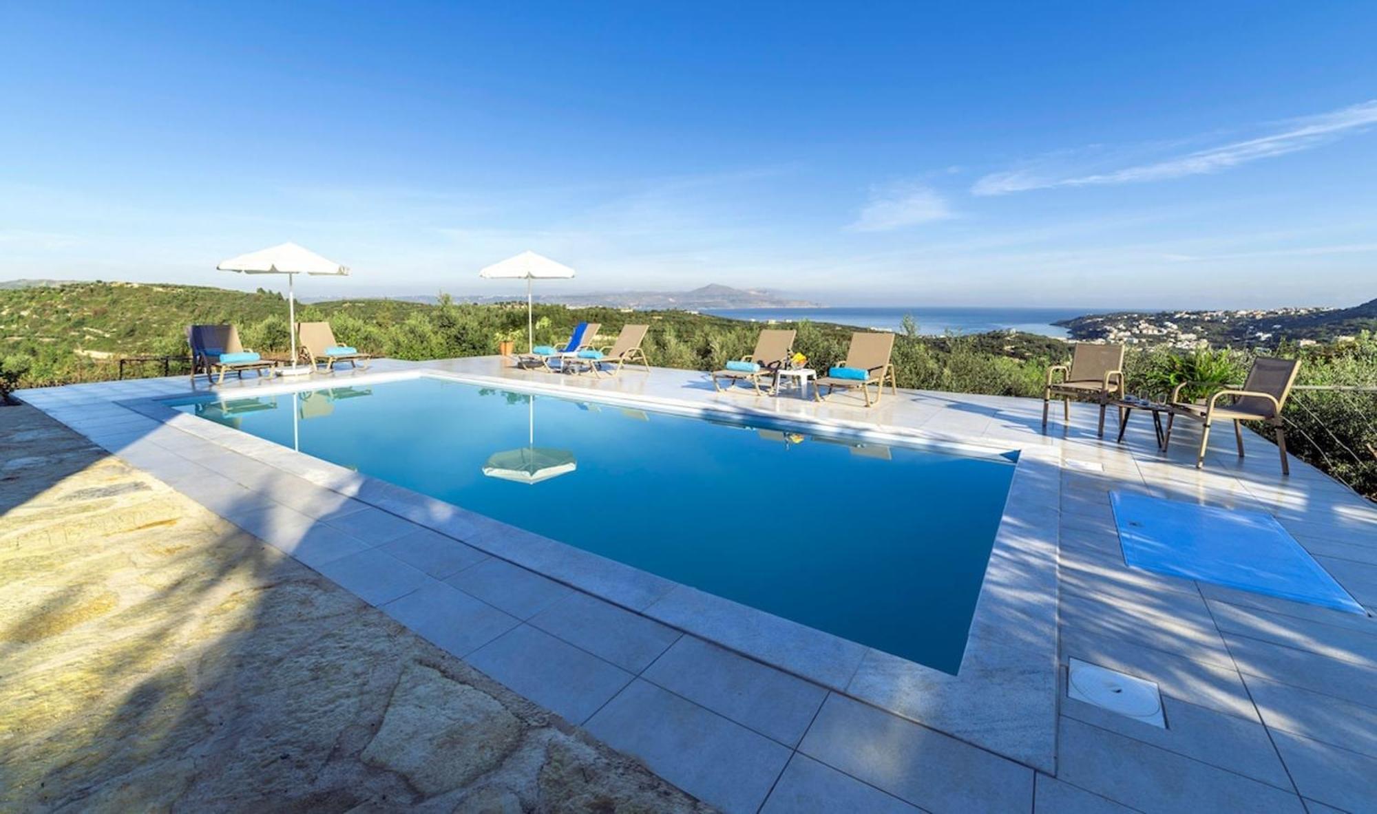 Villa Konstantinos Hilltop Vineyard Escape Almirida Exteriör bild