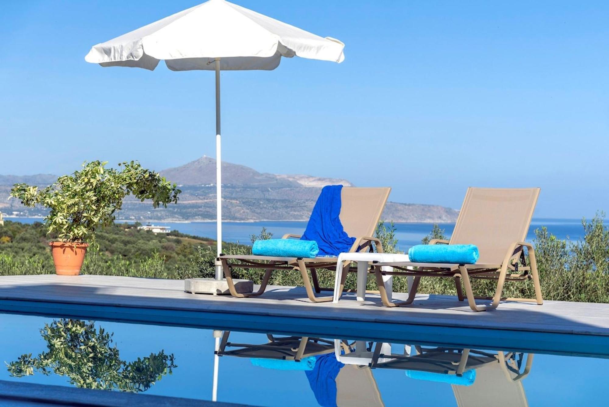 Villa Konstantinos Hilltop Vineyard Escape Almirida Exteriör bild