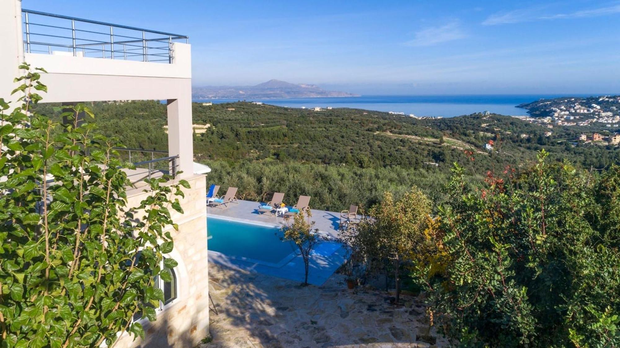 Villa Konstantinos Hilltop Vineyard Escape Almirida Exteriör bild