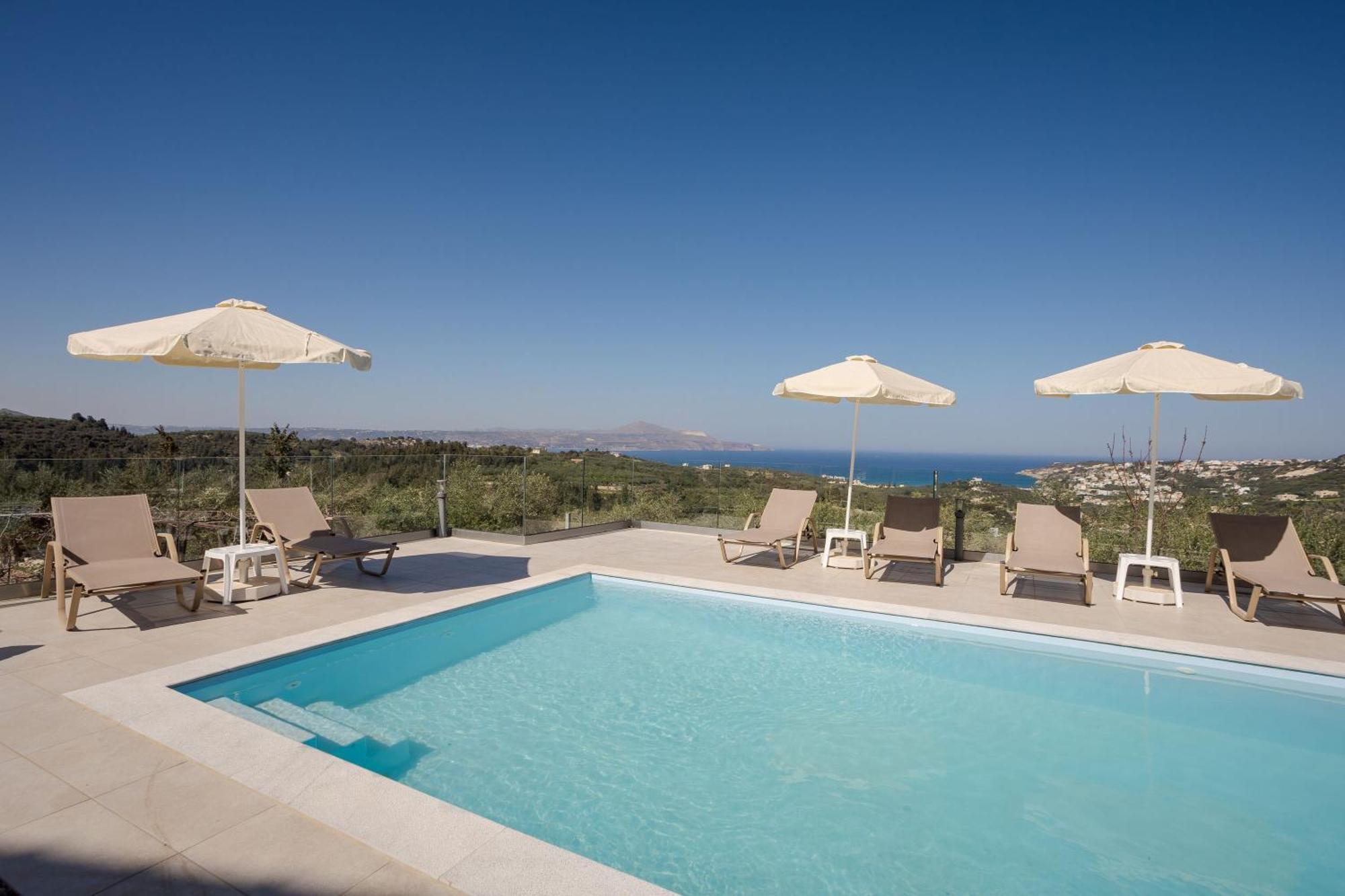 Villa Konstantinos Hilltop Vineyard Escape Almirida Exteriör bild