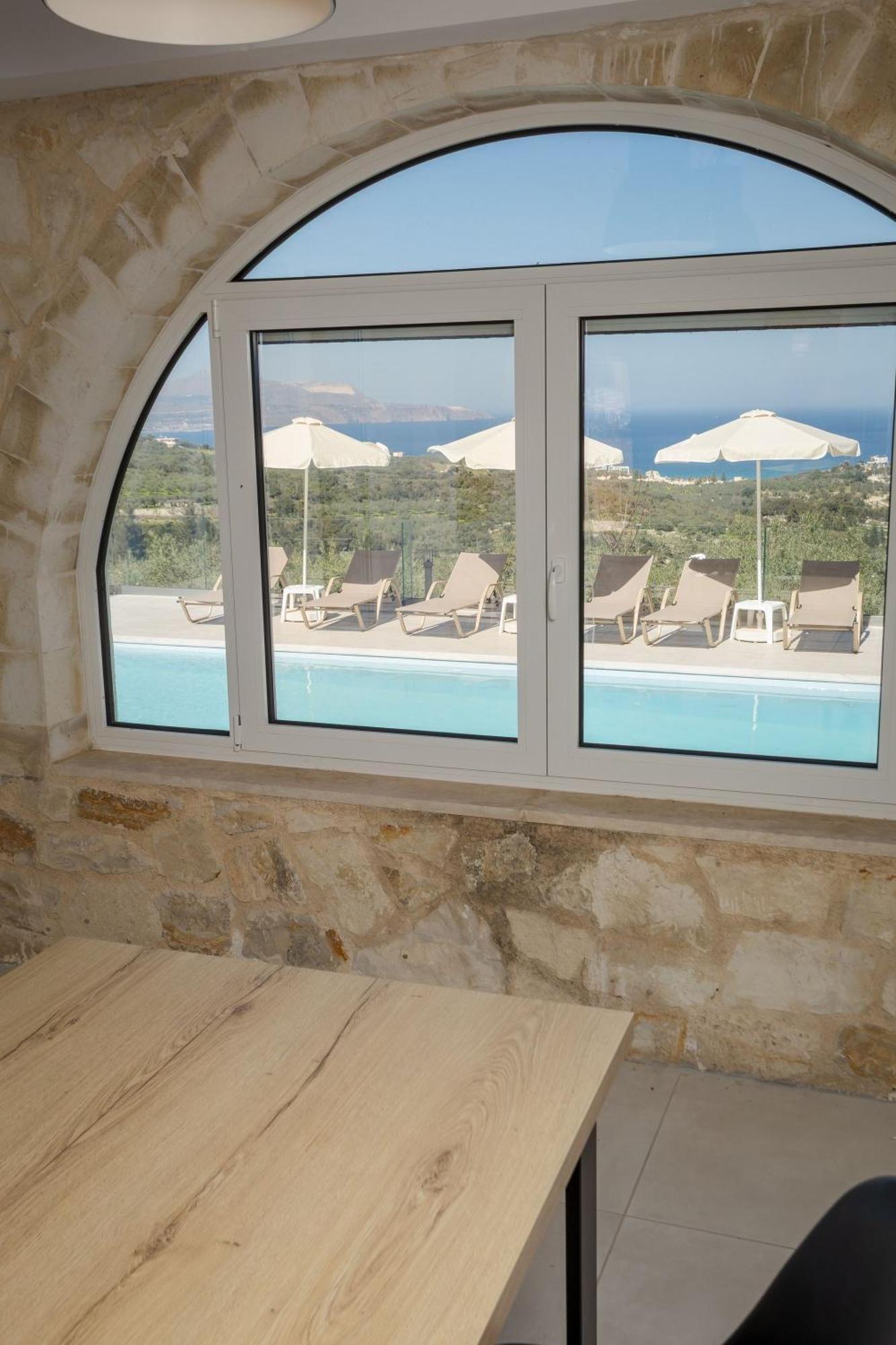 Villa Konstantinos Hilltop Vineyard Escape Almirida Exteriör bild