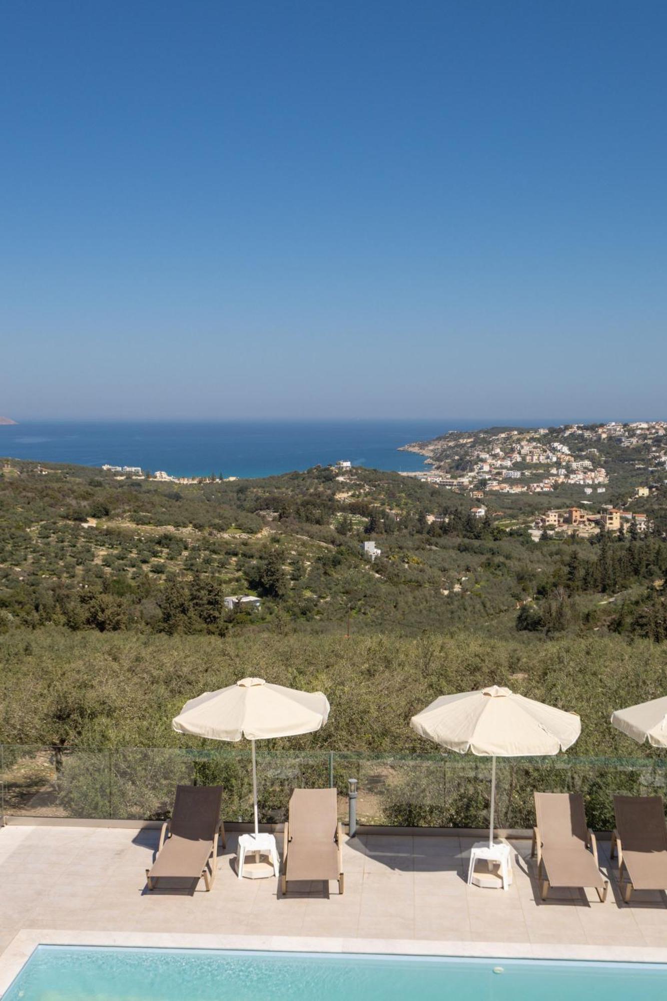 Villa Konstantinos Hilltop Vineyard Escape Almirida Exteriör bild