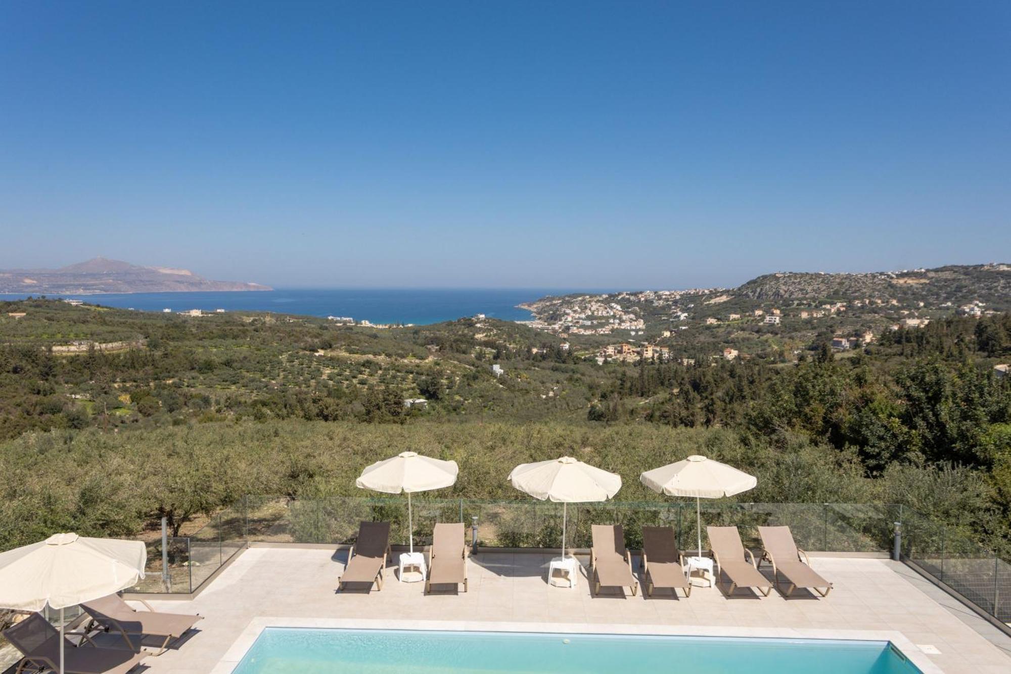 Villa Konstantinos Hilltop Vineyard Escape Almirida Exteriör bild