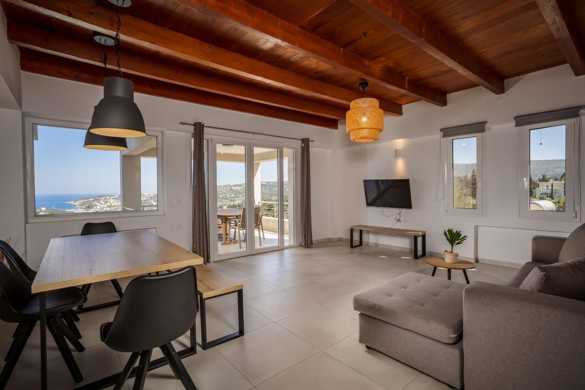 Villa Konstantinos Hilltop Vineyard Escape Almirida Exteriör bild