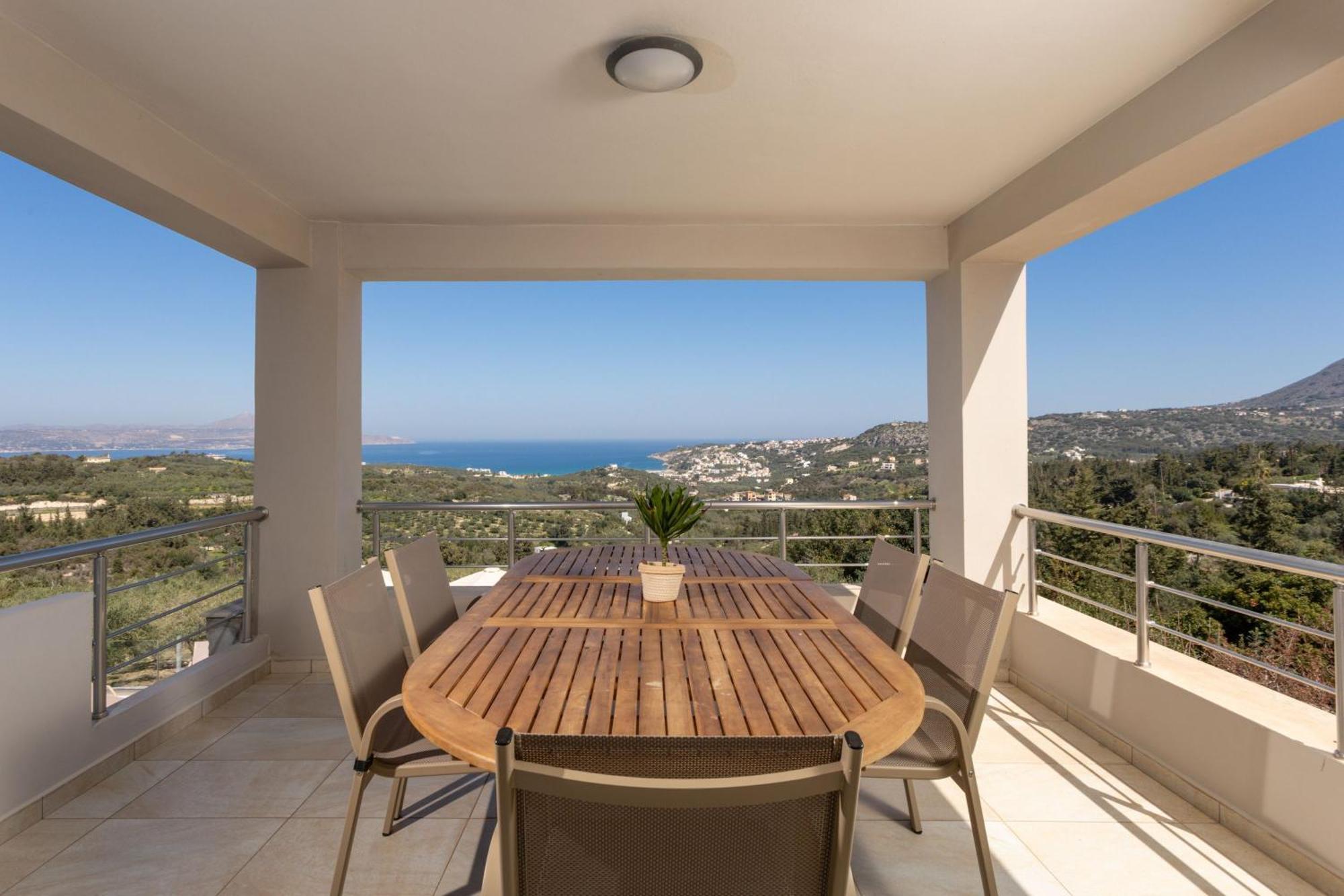 Villa Konstantinos Hilltop Vineyard Escape Almirida Exteriör bild