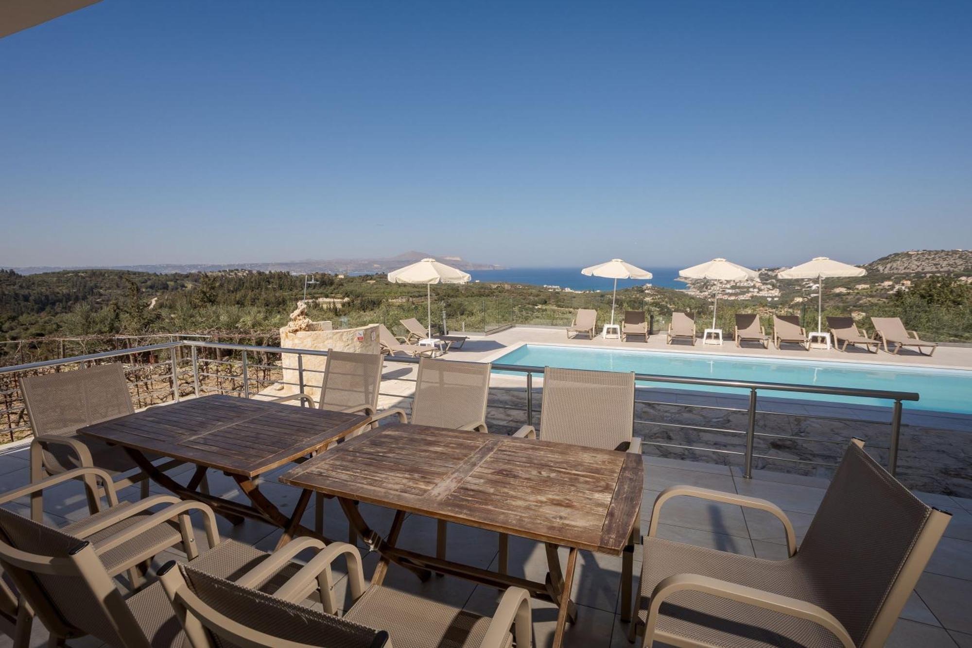 Villa Konstantinos Hilltop Vineyard Escape Almirida Exteriör bild
