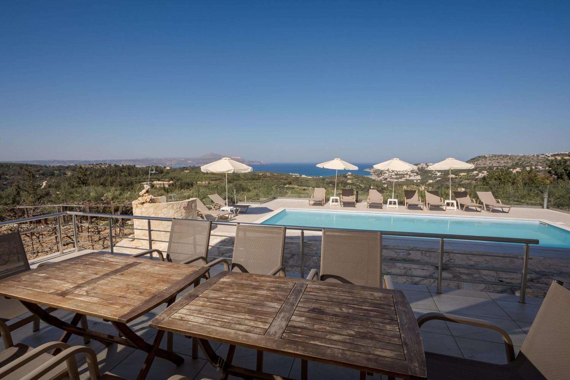 Villa Konstantinos Hilltop Vineyard Escape Almirida Exteriör bild
